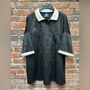 Vintage Umbro 90s Soccer Referee Jersey XL